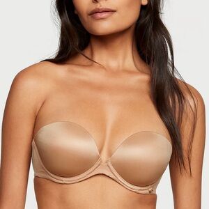 Nude Victoria Secret Push-Up Strapless Bra 34C